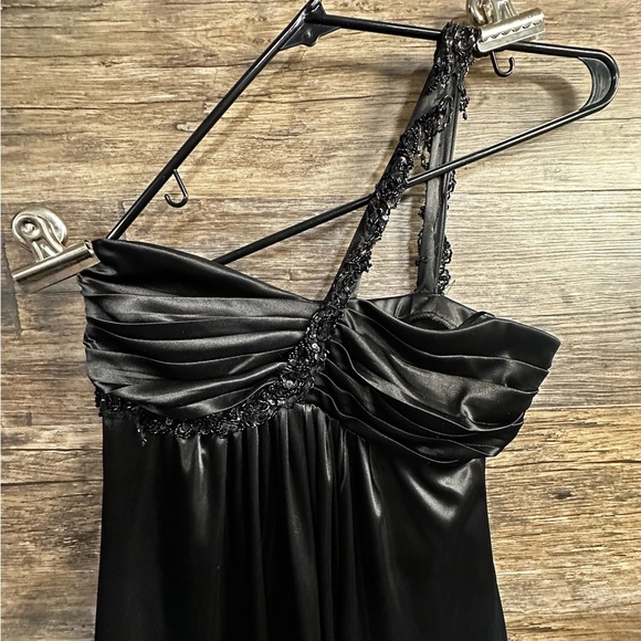 B Darlin Black Strapless Ruched Mini Dress - Picture 6 of 8